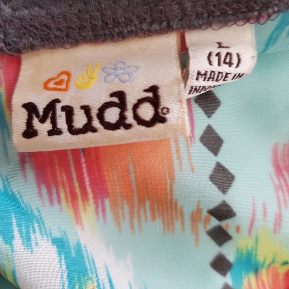 Girls Mudd Top Large 14 Bright Colors, Sheer Nylon - Picture 3 of 3